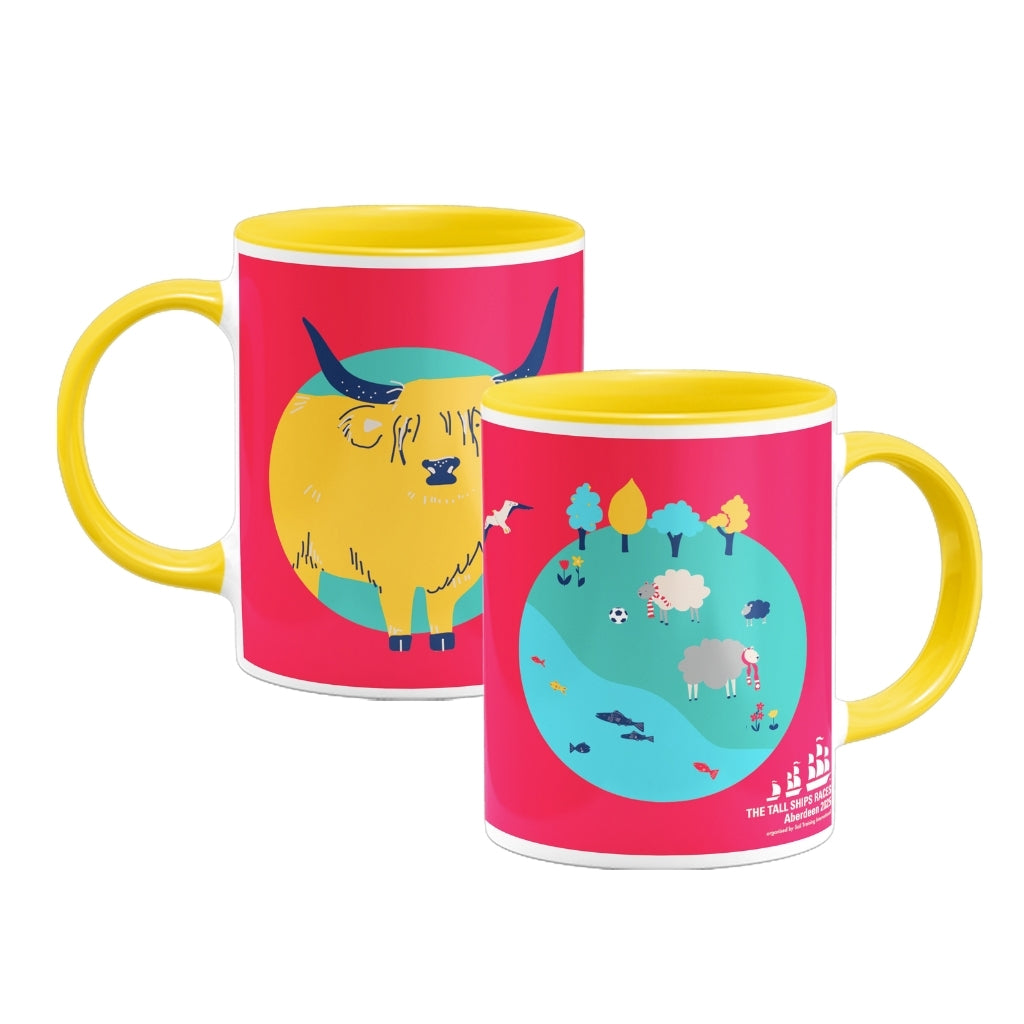 The Highland Cow Coloured Insert Mug