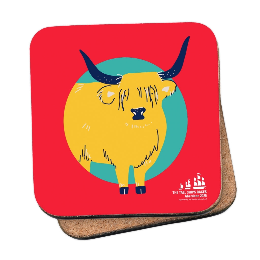 The Highland Cow Coaster