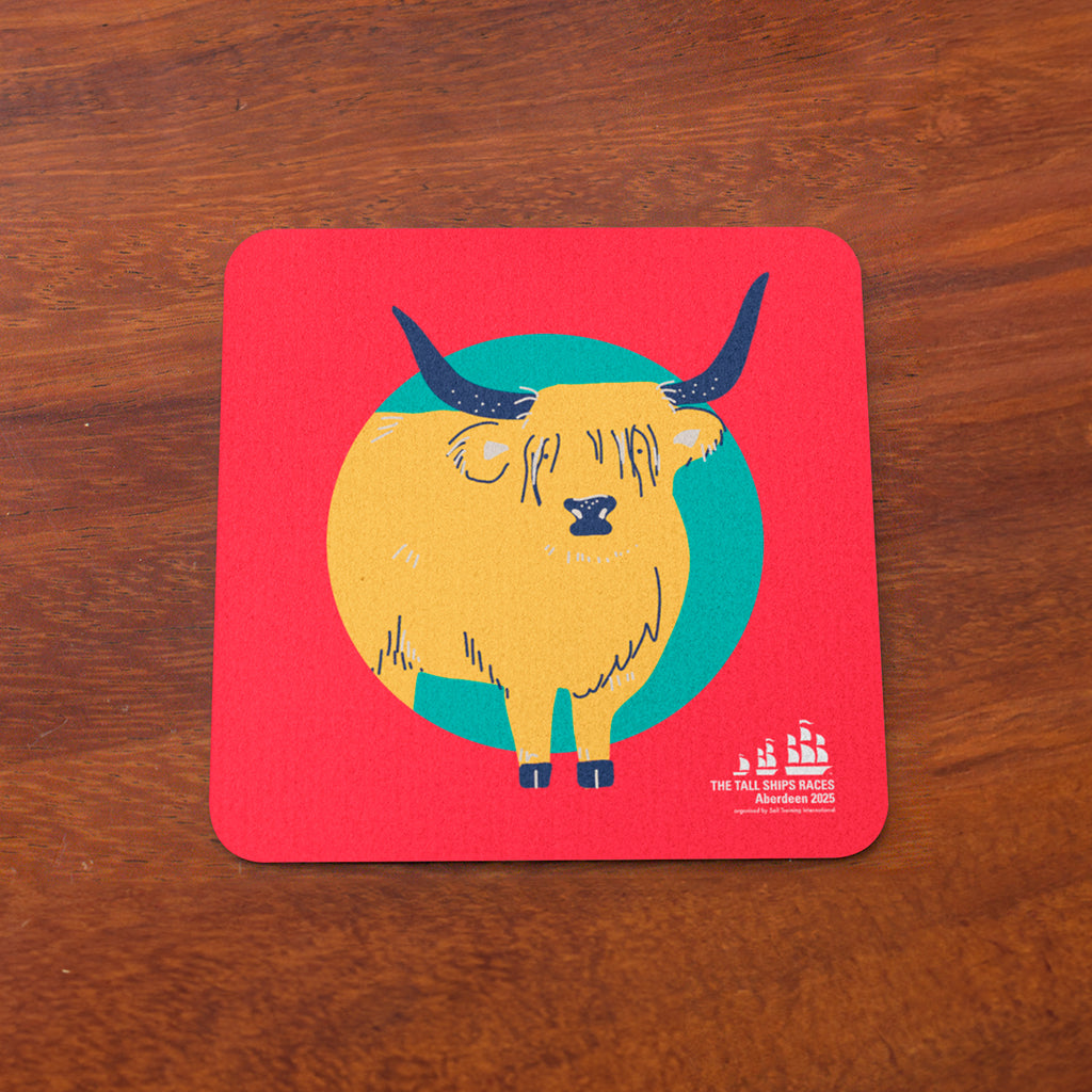 The Highland Cow Coaster