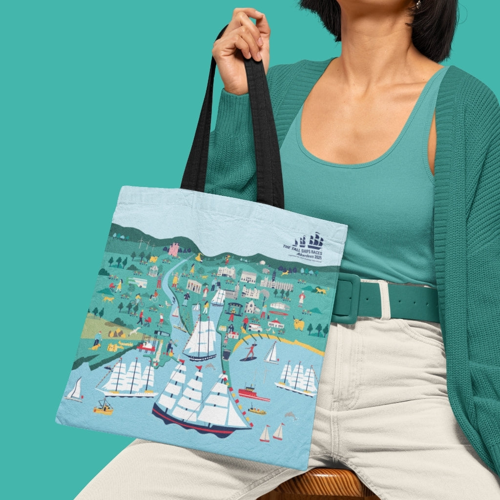 The Tall Ships Races Aberdeen 2025 Edge to Edge Tote Bag No. 1