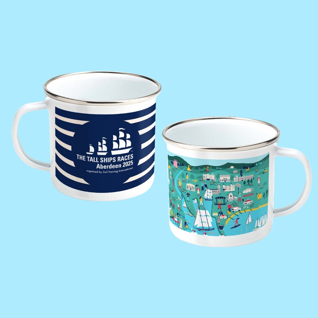 The Tall Ships Races Aberdeen 2025 Enamel Mug