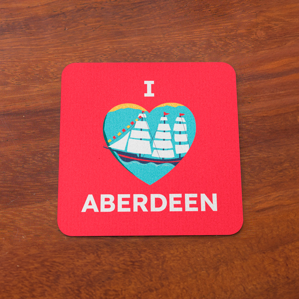 I Love Aberdeen Coaster