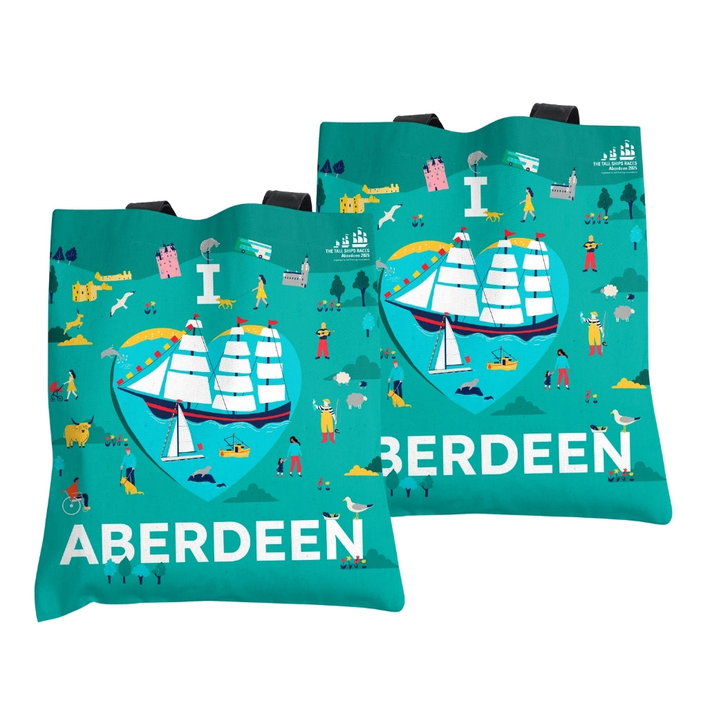 I Love Aberdeen Edge to Edge Tote Bag