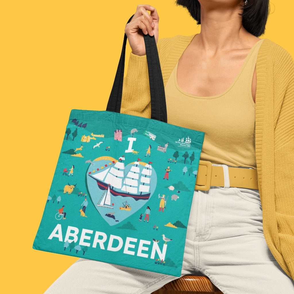 I Love Aberdeen Edge to Edge Tote Bag