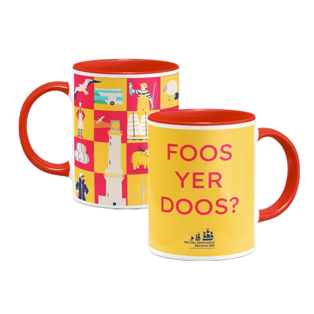 The Tall Ships Foos Yer Doos Coloured Insert Mug