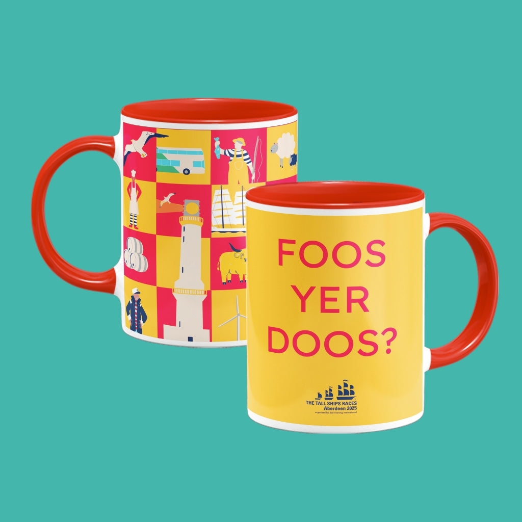 The Tall Ships Foos Yer Doos Coloured Insert Mug
