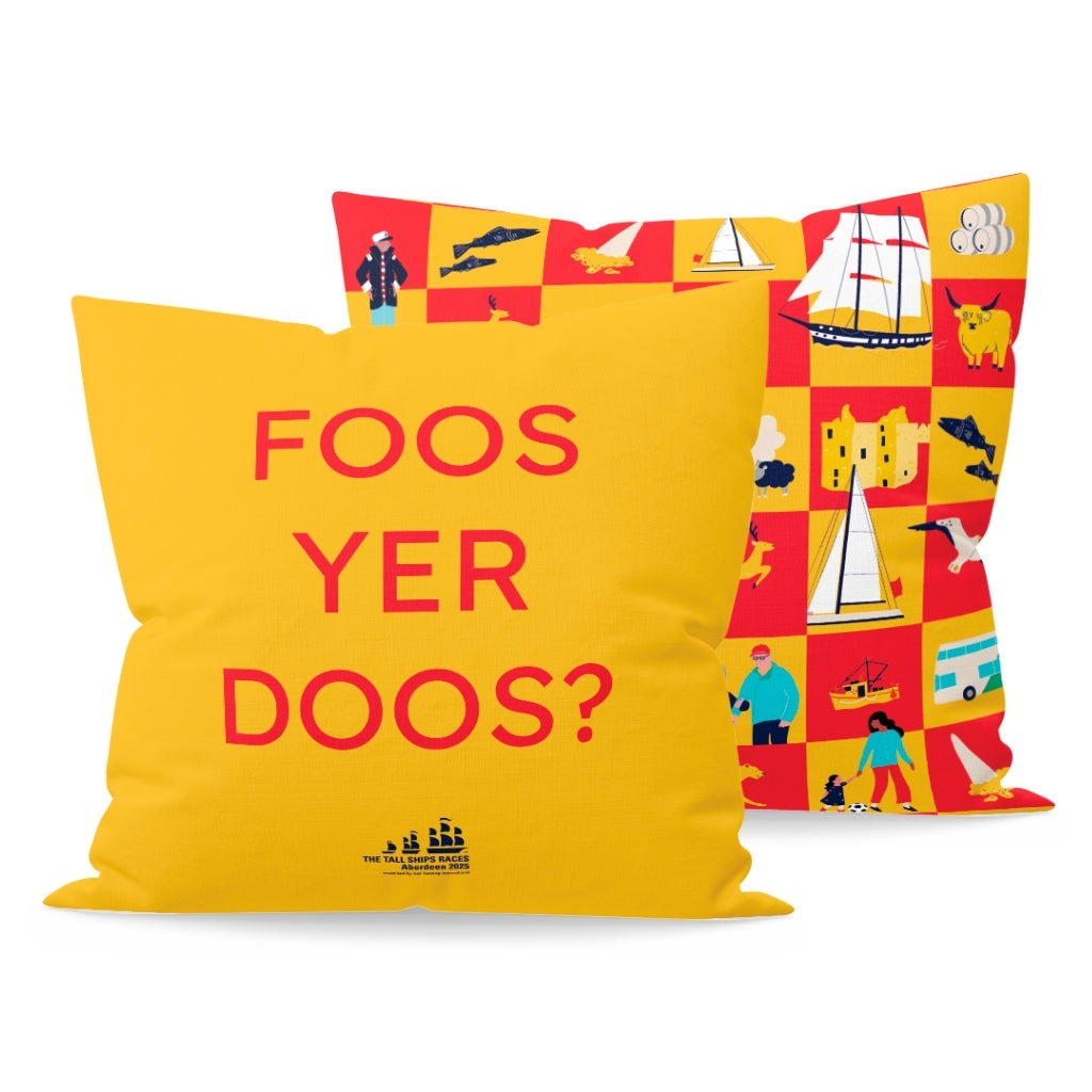 Foos Yer Doos Cushion