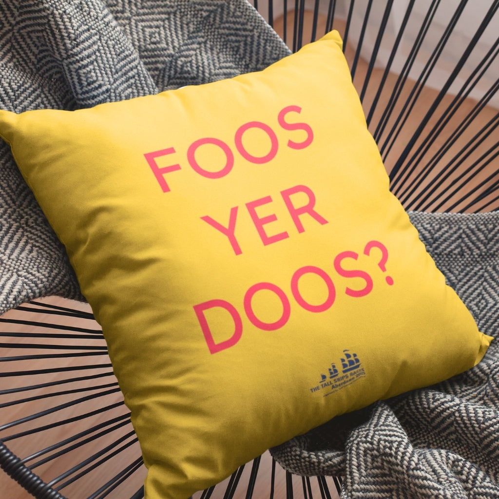 Foos Yer Doos Cushion