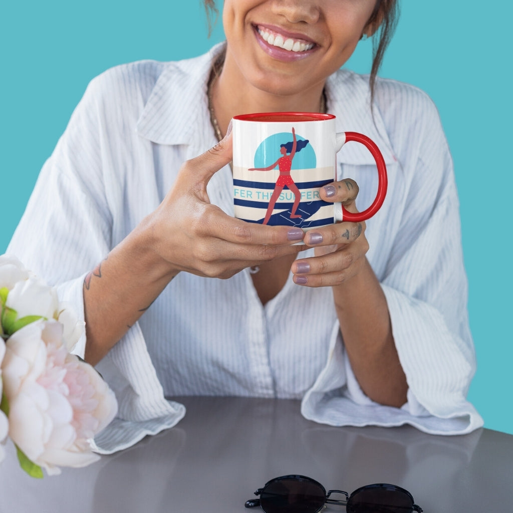 The Surfer Coloured Insert Mug