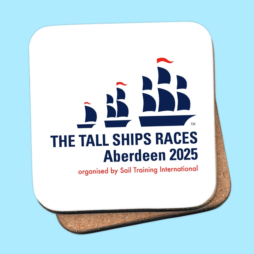 The Tall Ships Races Aberdeen 2025 Coaster in White