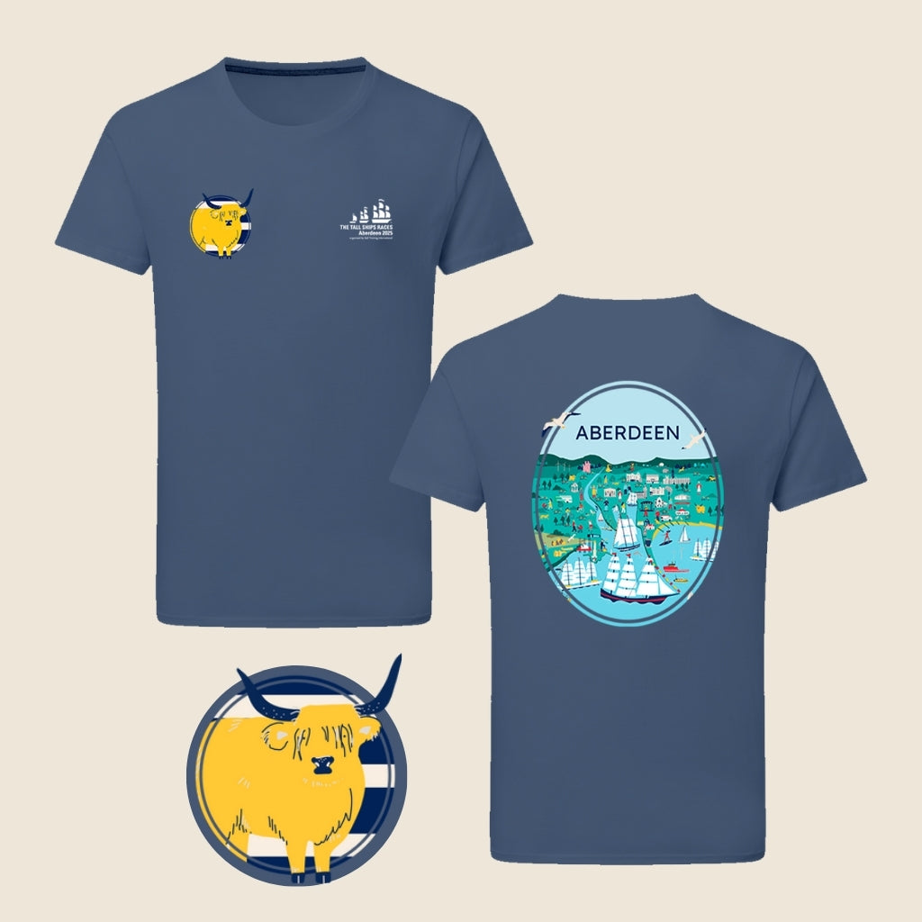 The Aberdeen Highland Cow Organic T-Shirt