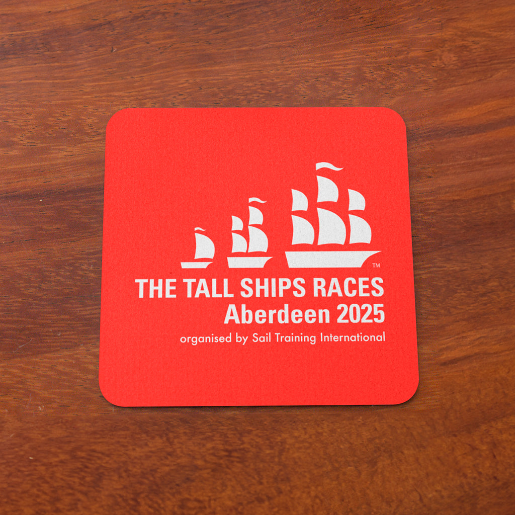 The Tall Ships Races Aberdeen 2025 Coaster in Red